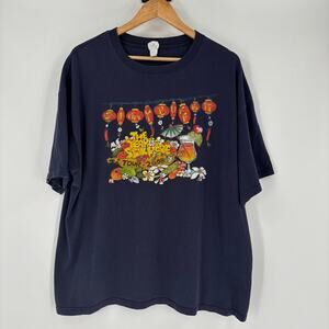 Vintage Jimmy Buffett The Year Of Still Here T Shirt Size 2XL XXL 2008 Blue Band